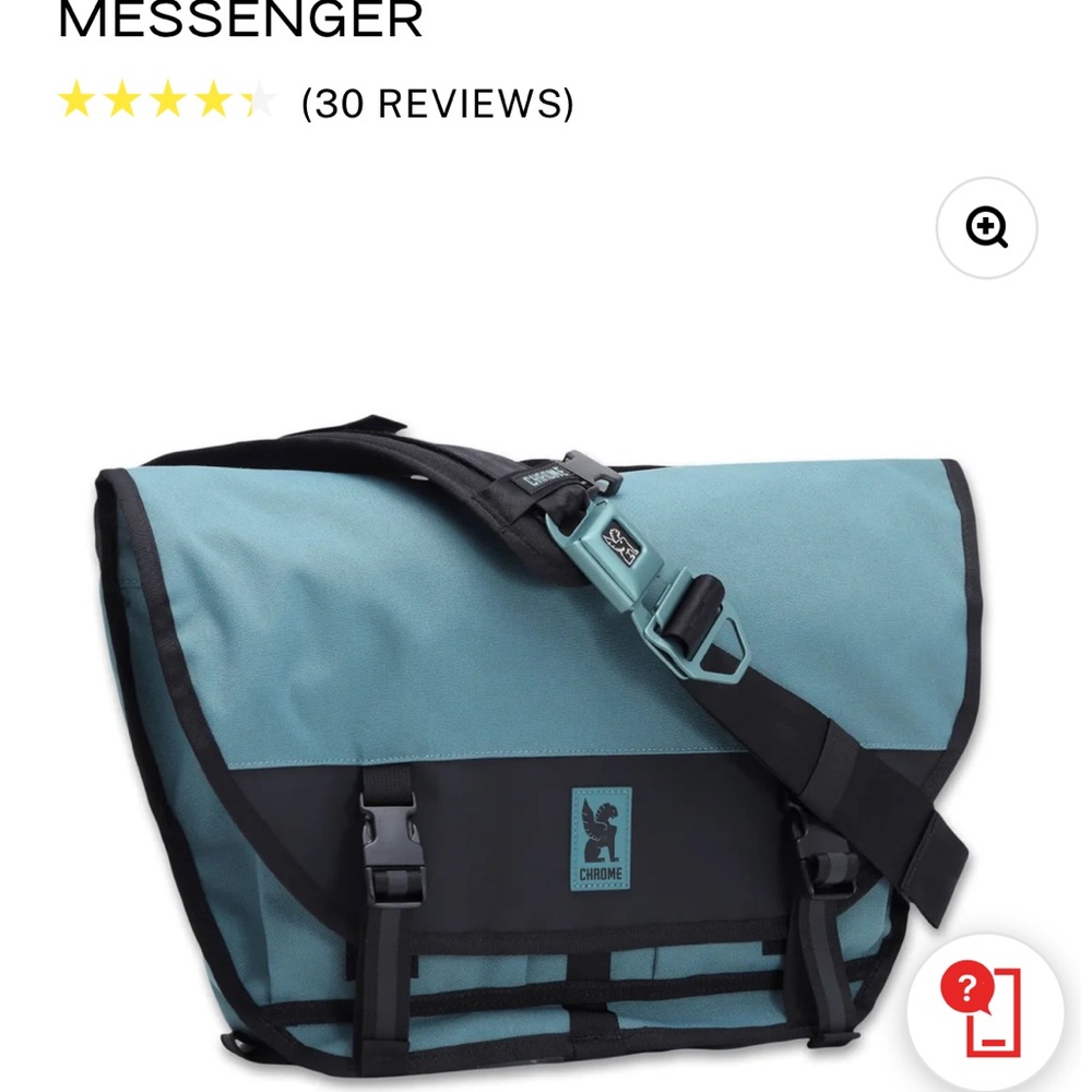 Supreme/Chrome Red and Black 15L Messenger Bag - Picture 4 of 5
